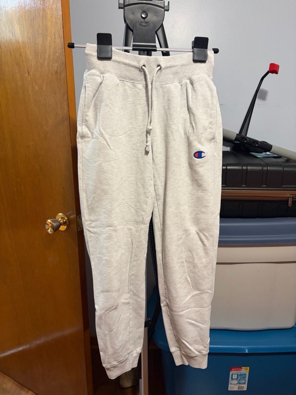 Champion Light Heather Gray Fleece Joggers